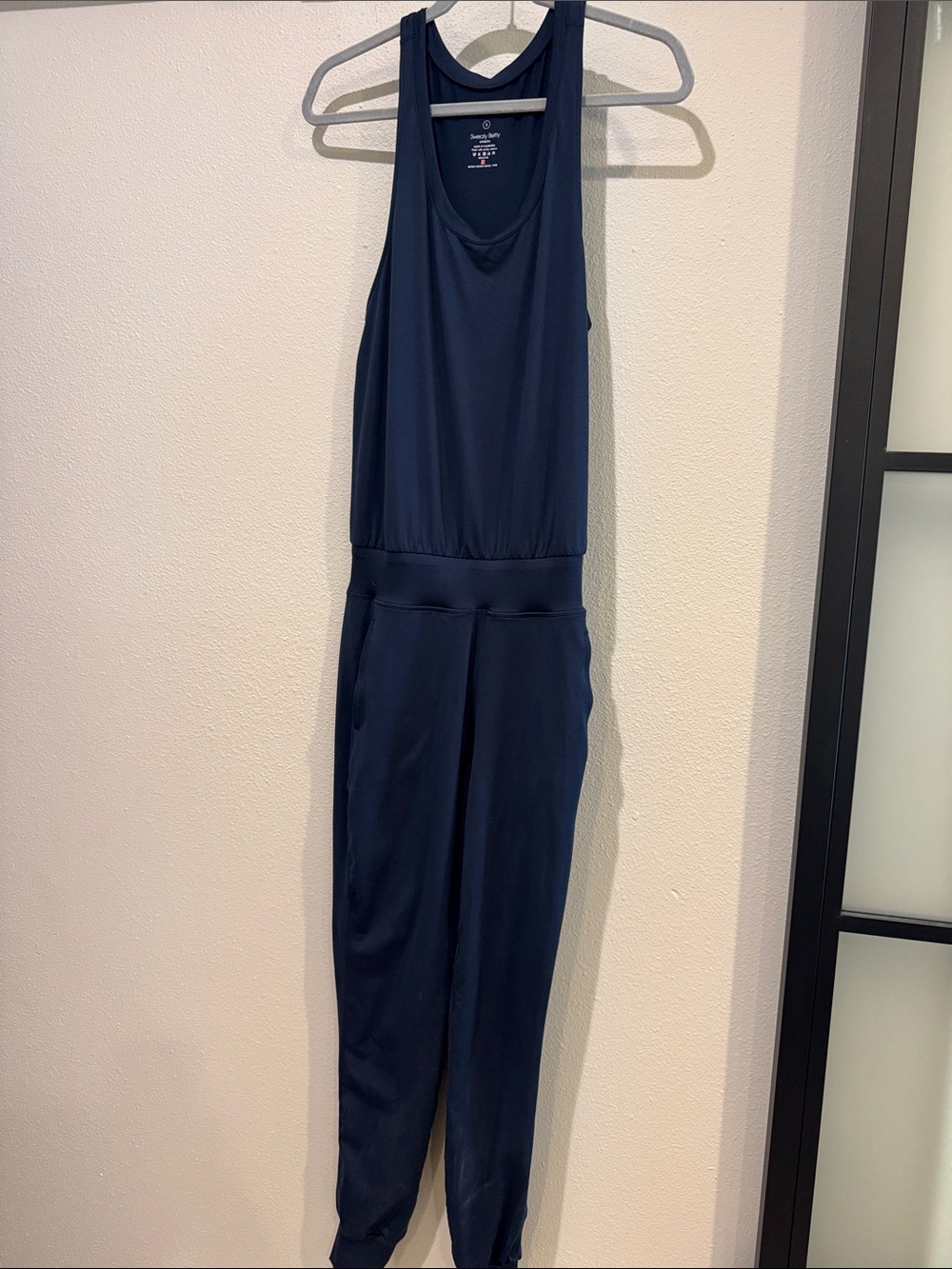 Sweaty Betty Navy Sleeveless Jumpsuit